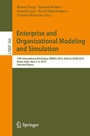 Cover: Enterprise and Organizational Modeling and Simulation - Springer