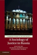 Cover: A Sociology of Justice in Russia - Cambridge University Press