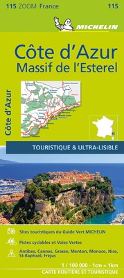 Abbildung von: Michelin Côte d'Azur - Esterelmassiv - Michelin Editions des Voyages