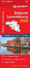 Cover: Belgium & Luxembourg 2020 - Michelin National Map 716 - Michelin Editions des Voyages