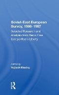 Cover: Sovieteast European Survey, 19861987 - Routledge