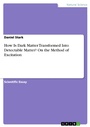Cover: How Is Dark Matter Transformed Into Detectable Matter? On the Method of Excitation - GRIN Verlag
