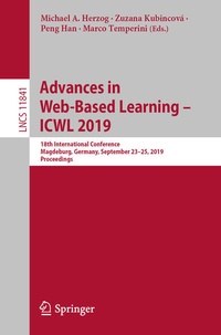 Enlarge image Cover: Advances in Web-Based Learning - ICWL 2019 - Springer