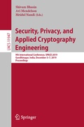 Cover: Security, Privacy, and Applied Cryptography Engineering - Springer