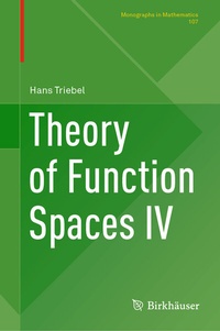 Abbildung von: Theory of Function Spaces IV - Birkhäuser