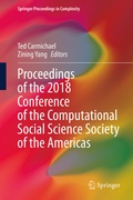 Cover: Proceedings of the 2018 Conference of the Computational Social Science Society of the Americas - Springer