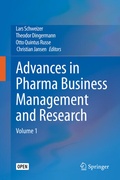 Cover: Advances in Pharma Business Management and Research - Springer