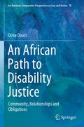 Cover: An African Path to Disability Justice - Springer