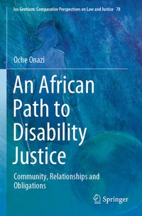Enlarge image Cover: An African Path to Disability Justice - Springer
