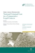 Cover: National Criminal Law in a Comparative Legal Context. - Duncker & Humblot