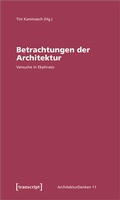 Cover: Betrachtungen der Architektur - transcript