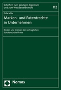 Cover: Marken- und Patentrechte in Unternehmen - Nomos