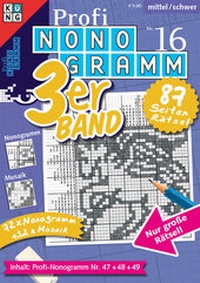 Abbildung von: Profi-Nonogramm 3er-Band Nr. 16 - Keesing Schweiz AG