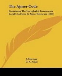 Enlarge image Cover: The Ajmer Code - Kessinger Publishing
