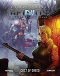 Cover: Infinity - Cost of Greed (Infinity RPG Supp.) - Modiphius