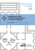 Cover: Quality-driven Reuse of Model-based Software Architecture Elements - KIT Scientific Publishing