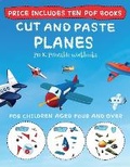 Cover: Pre K Printable Workbooks (Cut and Paste - Planes) - Best Activity Books for Kids