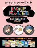 Cover: Pre K Printable Workbooks (Face Maker - Cut and Paste) - Best Activity Books for Kids