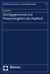 Abbildung von: Streitgegenstand und Prozessvergleich des KapMuG - Nomos