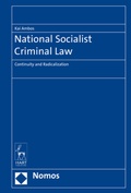 Cover: National Socialist Criminal Law - Nomos
