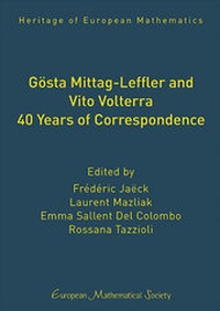 Abbildung von: Gösta Mittag-Leffler and Vito Volterra. 40 Years of Correspondence - EMS Press