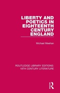 Cover: Liberty and Poetics in Eighteenth Century England - Routledge