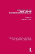 Cover: Literature and the Social Order in Eighteenth-Century England - Routledge