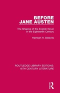 Cover: Before Jane Austen - Routledge