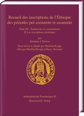 Cover: Recueil des inscriptions de l'&Eacute;thiopie des p&eacute;riodes pr&eacute;-axoumite et axoumite - Harrassowitz Verlag