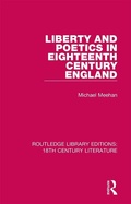 Cover: Liberty and Poetics in Eighteenth Century England - Routledge