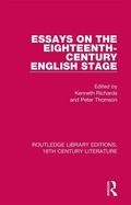 Cover: Essays on the Eighteenth-Century English Stage - Routledge