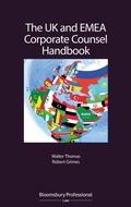Cover: The UK and EMEA Corporate Counsel Handbook - Bloomsbury Professional