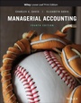 Cover: Managerial Accounting - Wiley