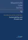 Cover: Sustainability and Private Law - Eleven International Publishing