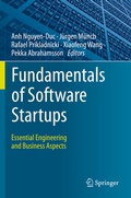 Cover: Fundamentals of Software Startups - Springer