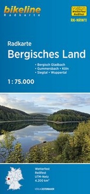Abbildung von: Radkarte Bergisches Land (RK-NRW11) - Esterbauer