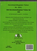 Cover: 450 D&uuml;rckheimRegister&reg; -FOLIEN f&uuml;r die VSV-Bayern - D&uuml;rckheim Verlag