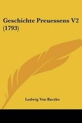 Cover: Geschichte Preuessens V2 (1793) - Kessinger Publishing