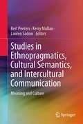 Cover: Studies in Ethnopragmatics, Cultural Semantics, and Intercultural Communication - Springer