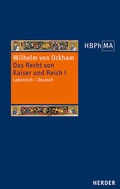 Cover: De iuribus Romani imperii. III.2 Dialogus. Das Recht von Kaiser und Reich, III.2 Dialogus - Verlag Herder