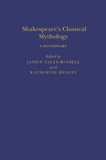 Cover: Shakespeare's Classical Mythology: A Dictionary - The Arden Shakespeare