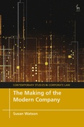 Cover: The Making of the Modern Company - Hart Publishing