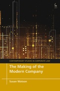 Cover: The Making of the Modern Company - Hart Publishing