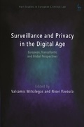 Cover: Surveillance and Privacy in the Digital Age - Hart Publishing