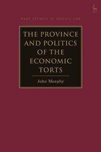 Bild: The Province and Politics of the Economic Torts - Hart Publishing