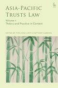 Cover: Asia-Pacific Trusts Law, Volume 1 - Hart Publishing