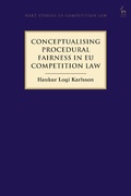 Cover: Conceptualising Procedural Fairness in EU Competition Law - Hart Publishing