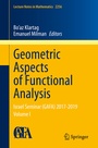 Cover: Geometric Aspects of Functional Analysis - Springer