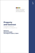 Cover: Property and Contract - Hart Publishing