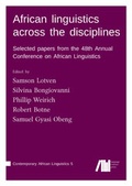Cover: African linguistics across the disciplines - Freie Universit&auml;t Berlin Universit&auml;tsbibliothek